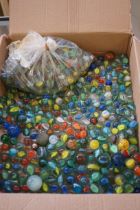 Large collection of marbles