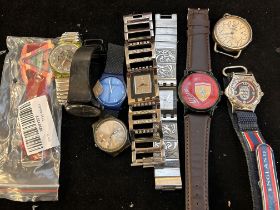 Collection of wristwatches to include Swatch