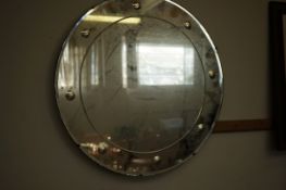 Early 20th century circular mirror
