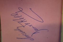 Autograph album containing Hank Marvin, Peter Cava