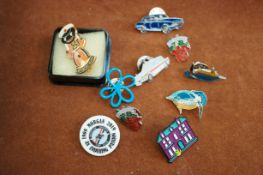 Robertsons lifeboat badge with a collection of oth