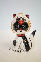 Lorna Bailey cat Ethan signed in red
