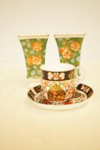 Early royal crown derby cup & saucer together with