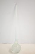 Rare unusual victorian blown glass with original w