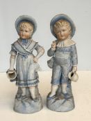 Pair of German bisque figures