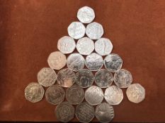 Collection of collectable 50p's - 12GBP in value