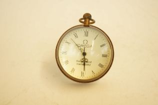 Brass & glass bubble clock