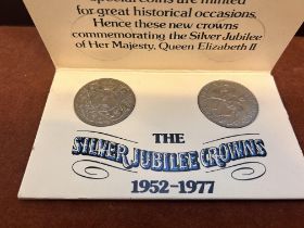 The silver jubilee crown 1952-97 in presentation p