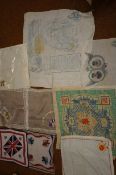 Collection of silver handkerchiefs & other from th