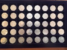 Collection of collectable 50ps - 20GBP in value