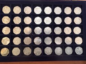 Collection of collectable 50ps - 20GBP in value