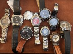 Collection of fashion wristwatches