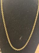 9ct Gold necklace Weight 9.2g