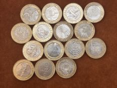 Collectable 2 pound coins - 30 pound in value