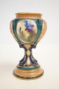 Hadleys Worcester England hand painted vase A/F He