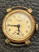 J W Benson London 9ct gold case vintage wristwatch