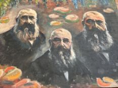Oil on board 3 studies of Monet