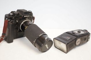 Nikon F3 1805028 camera with Nikon zoom/Nikkor 80-
