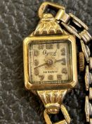 14ct gold cased Ojival vintage ladies wristwatch