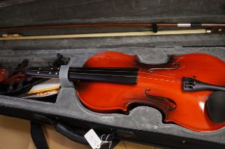 Violin in soft case