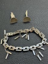 Jorgen Jensen cufflinks & storm bracelet