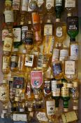 Large collection of miniature scotch whisky