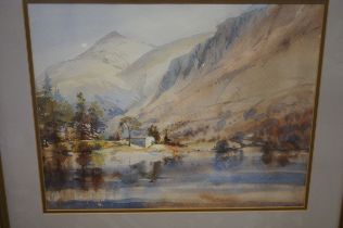 Framed pastel sing B J Healey titled Lerryn Cornwa