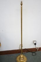 Brass standard lamp