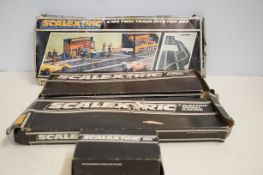 Scalextric electric model racing twin track pit st