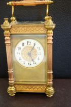 Early carriage clock with key