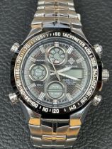 Gents W Woor Quartz Chronograph, Analogue and Digi