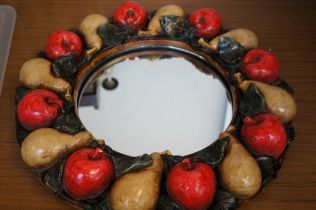 Alan Wallis designs hand decorated mirror