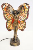 Tiffany style angel lamp