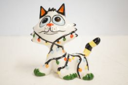 Lorna Bailey christmas lights cat & cert limited e