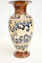 Doulton salt glazed stoneware vase 197 Height 33 c