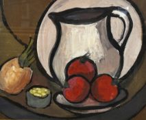 Theodore Major original oil on board gouache unsigned 'still life with jug' 21 x 24'' purchased from