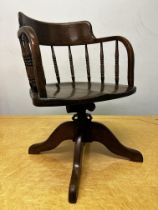 Early 20th century office swivel chair