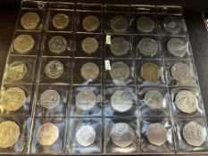 Collection of world coins majority 50'ps
