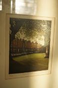 Limited edition signed print titled Marion street