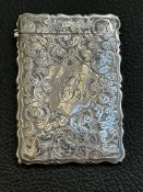 Thomas Haynes 1901 silver card case 9 cm x 7 cm Hi