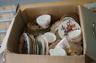 Very large unsorted of box of ceramics to include