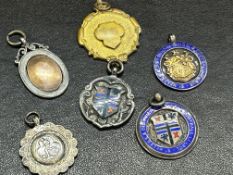 Collection of early medals some silver
