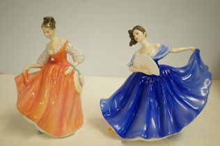 Royal Doulton HN2791 Elaine & HN2835 Fair lady bot