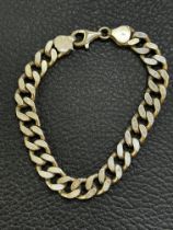 Silver curb bracelet Weight 32.6g