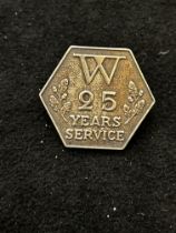 Ladies 25 years service badge