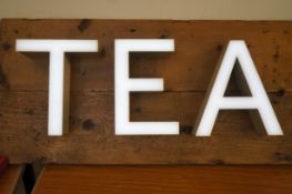 'TEA' electric light up sign (Working)