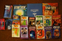 Collection of Star Trek books & annuals to include