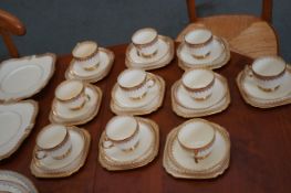 Tuscan china cups & saucers - 32 pieces