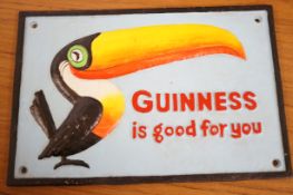 Cast iron Guinness is good for you sign