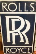 Large RR metal sign